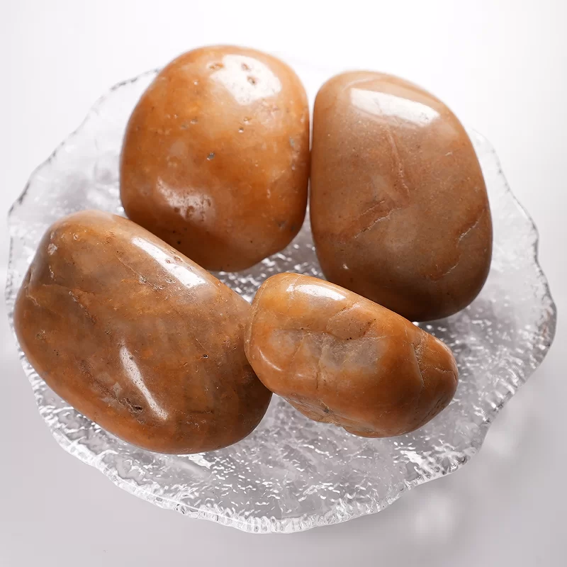 Park Peyzajı İçin Doğal Renkli / Beyaz / Siyah / Sarı Arnavut Kaldırımı Taşları