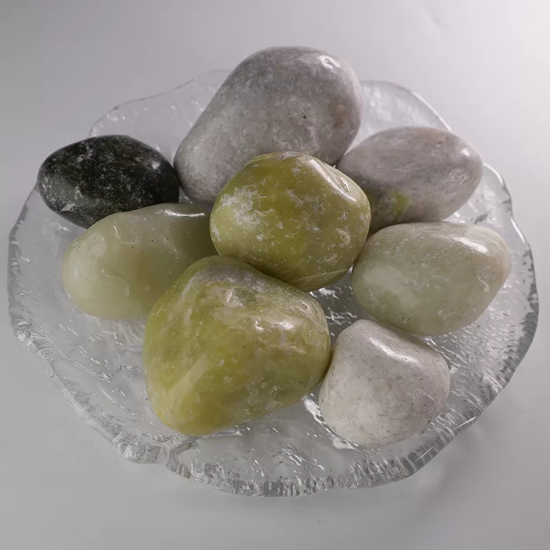 Park Peyzajı İçin Doğal Renkli / Beyaz / Siyah / Sarı Arnavut Kaldırımı Taşları